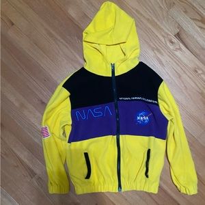 NASA Embroidered Hooded Fleece Zip Up
